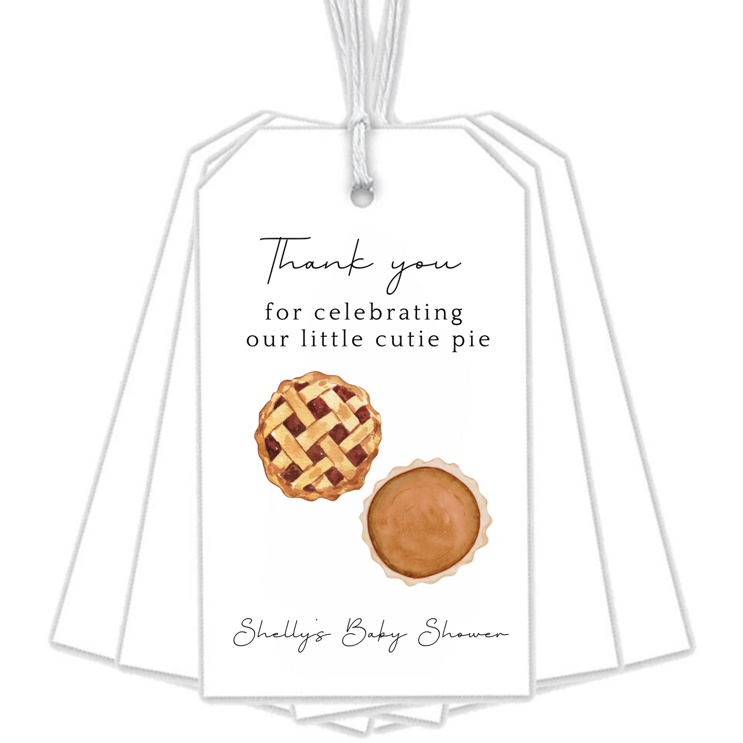 CUTIE PIE GIFT TAGS