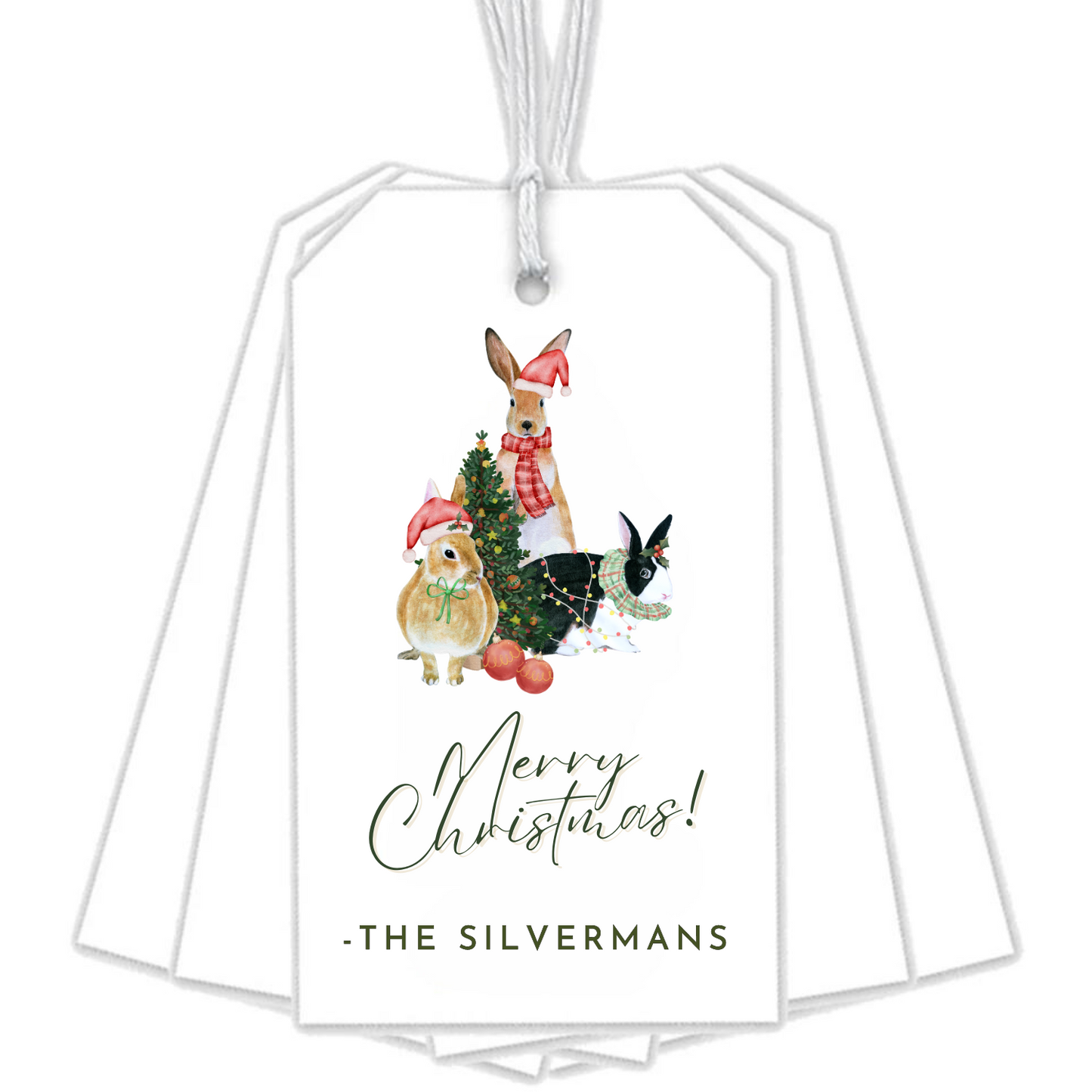 BUNNY RABBIT GIFT TAGS