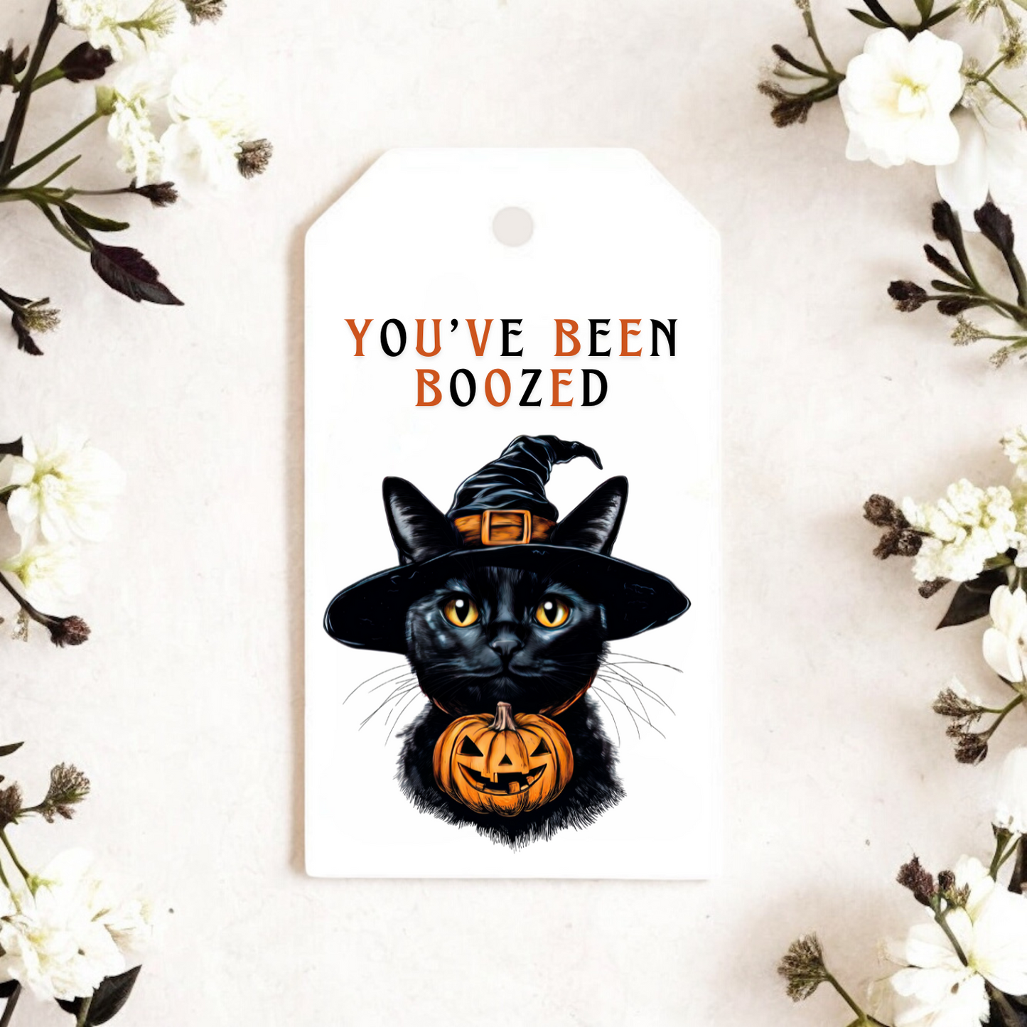 HALLOWEEN YOU'VE BEEN BOOZED GIFT TAGS