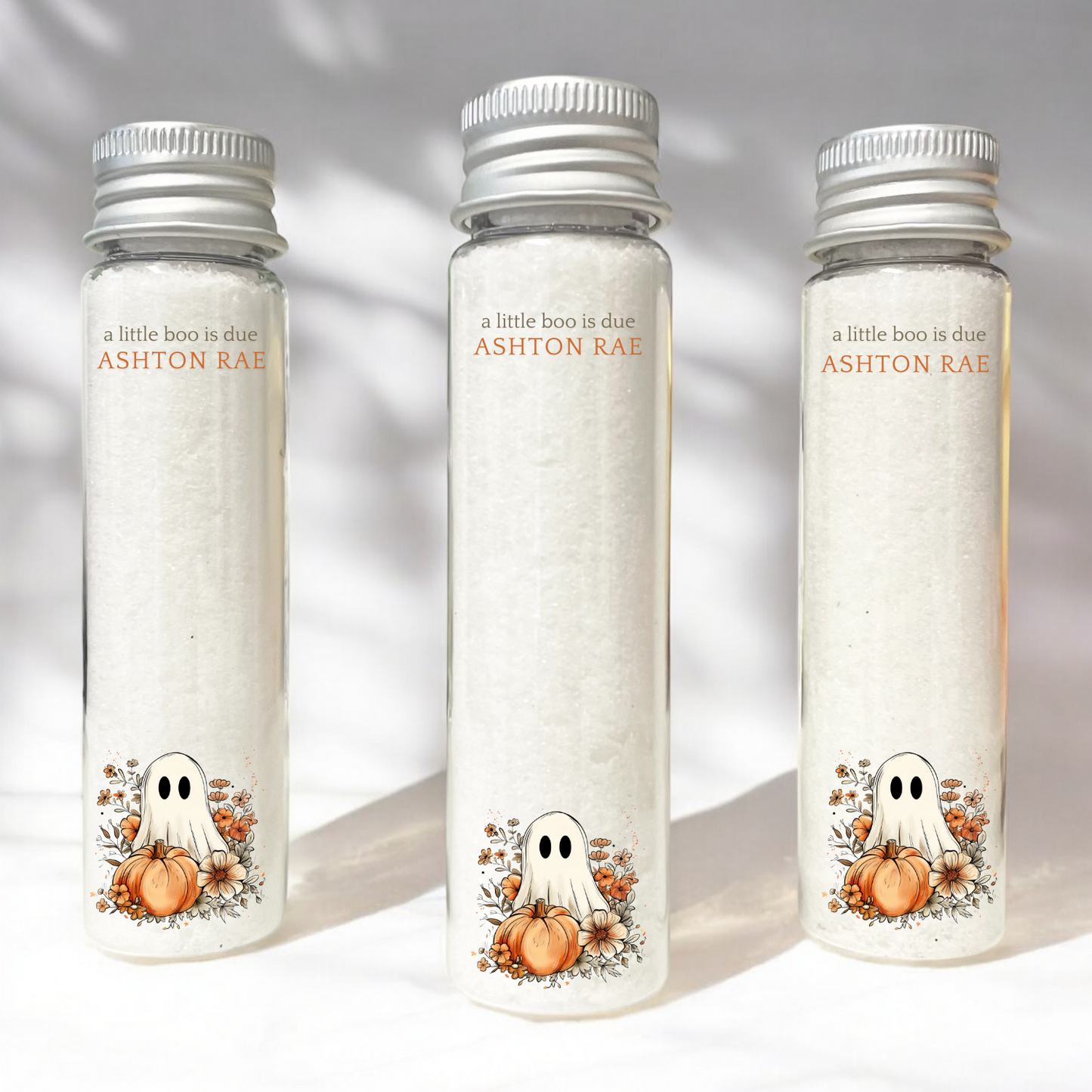A LITTLE BOO IS DUE BATH SALT FAVORS