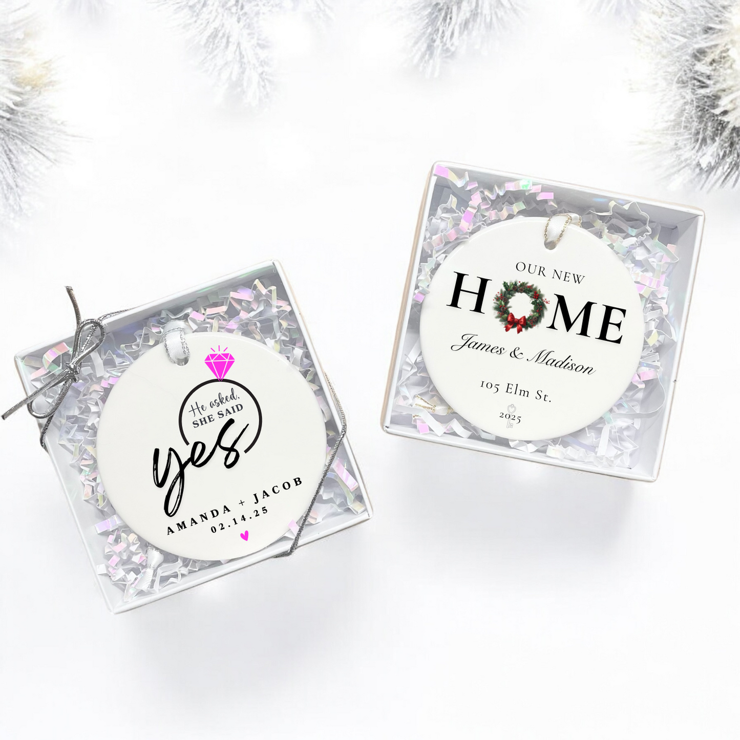Christmas Ornament Keepsake Gift Box