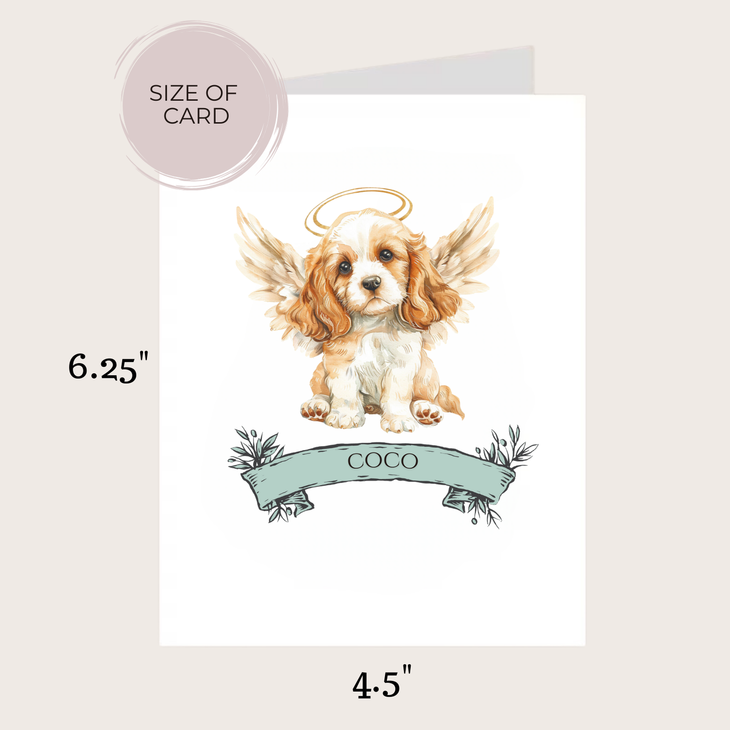 COCKER SPANIEL MEMORIAL CARD