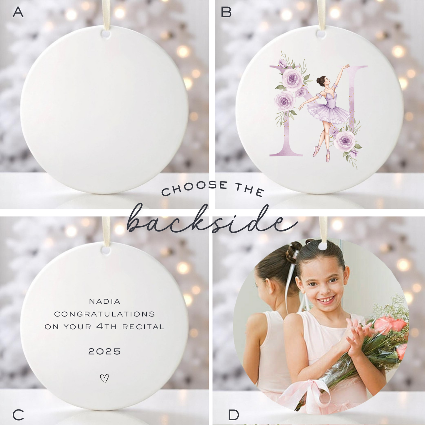 BALLERINA CHRISTMAS ORNAMENT