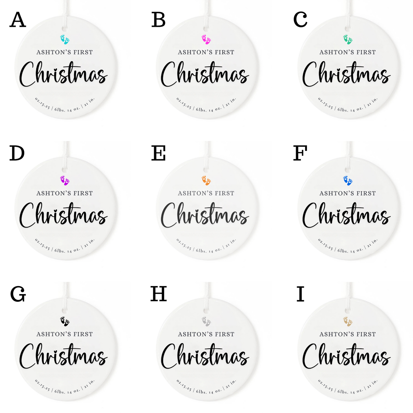 BABY'S FIRST CHRISTMAS ORNAMENT