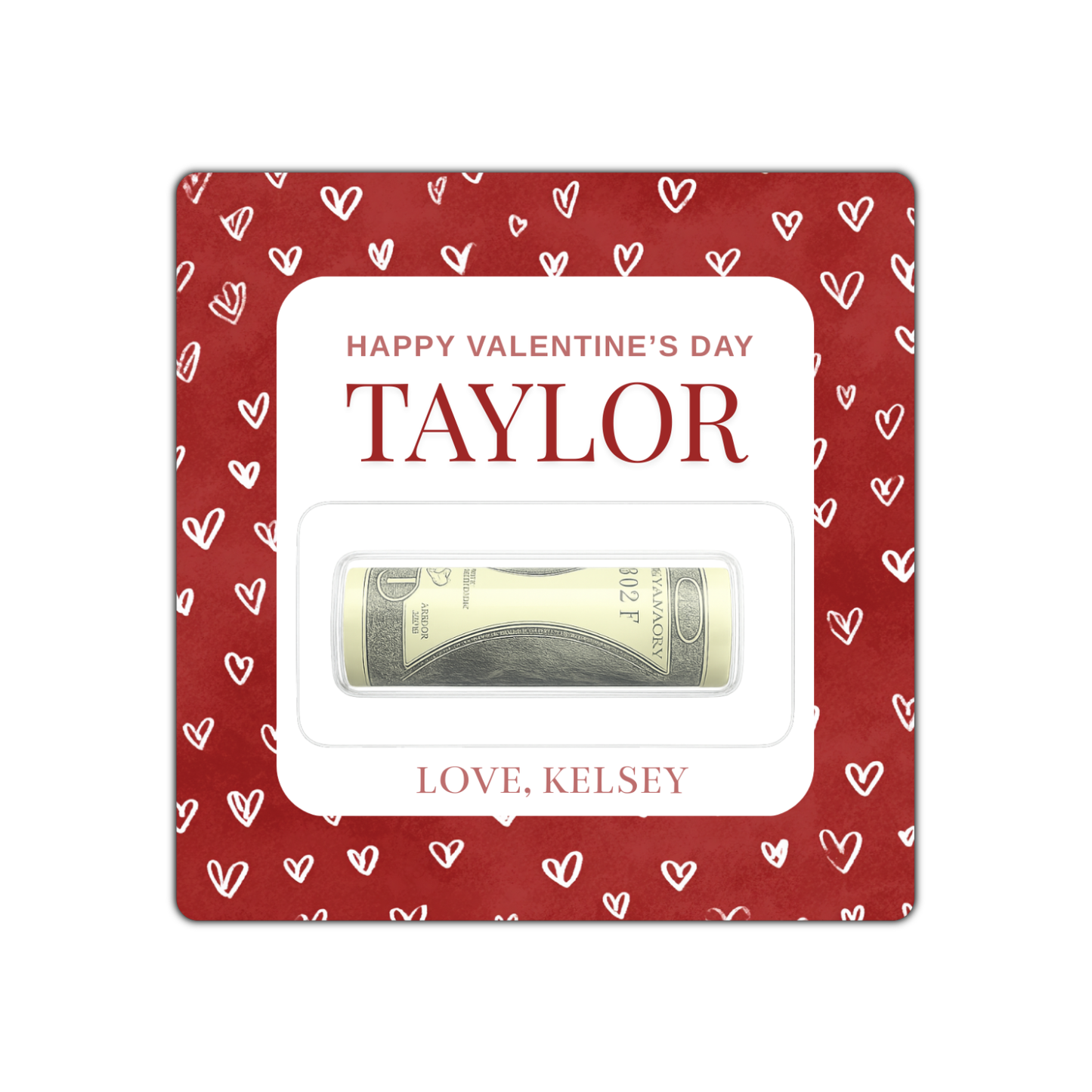 TINY HEARTS MONEY CARD HOLDER