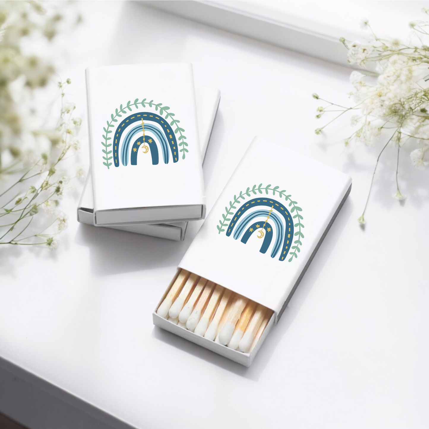 BLUE BOHO RAINBOW MATCHES