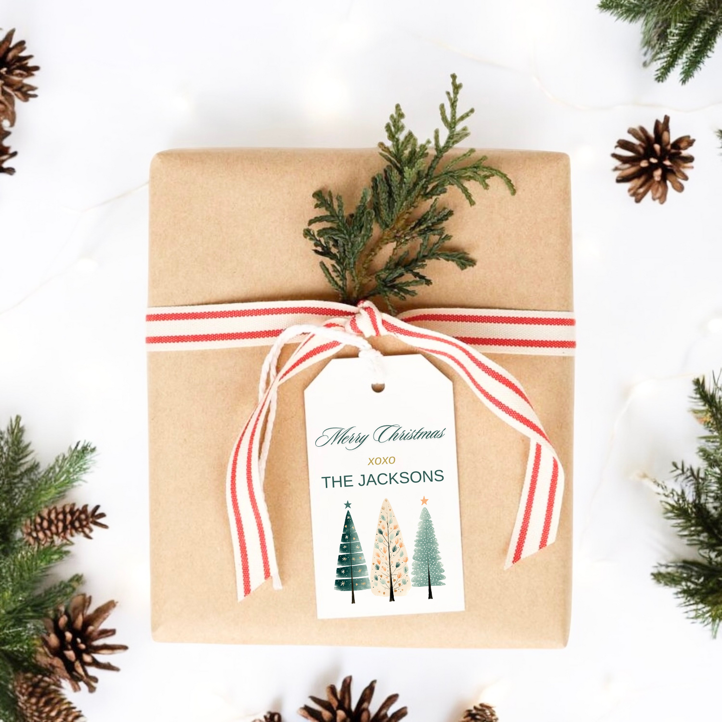 CHRISTMAS TREE TRIO GIFT TAGS