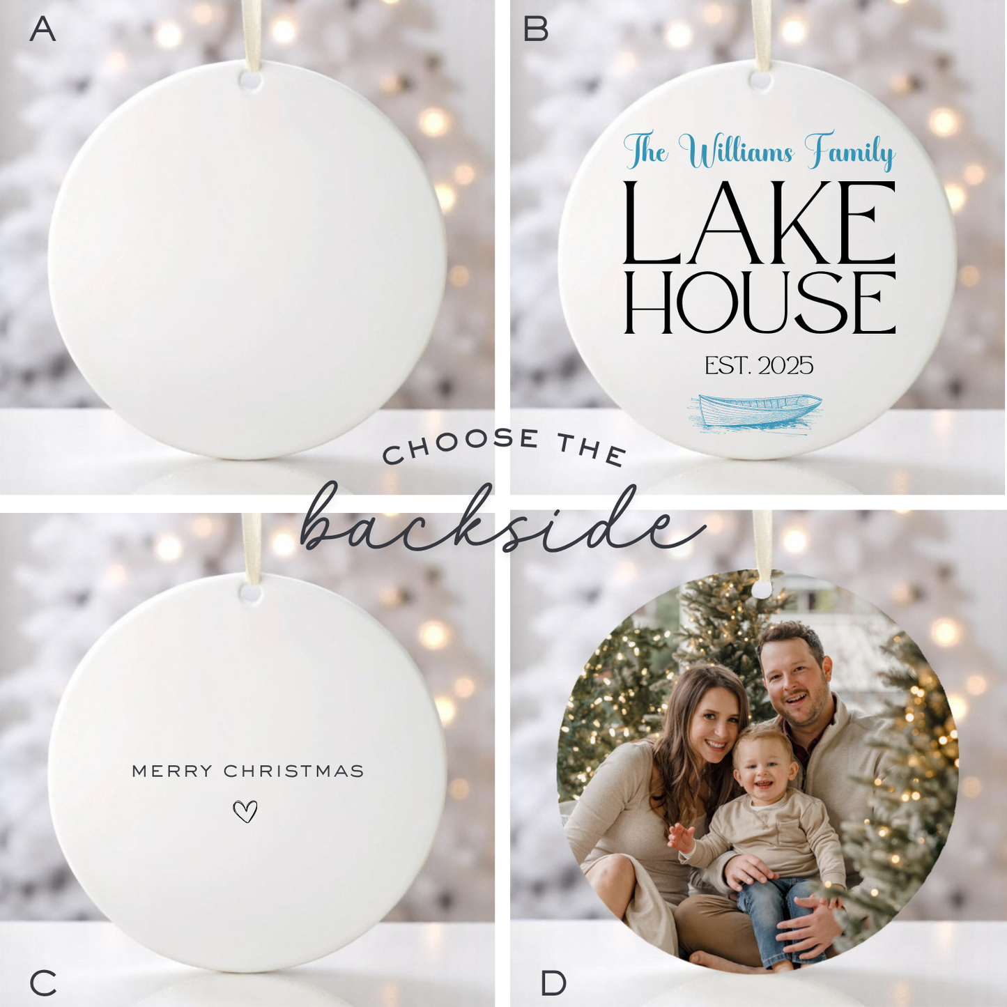 FAMILY LAKEHOUSE ORNAMENT