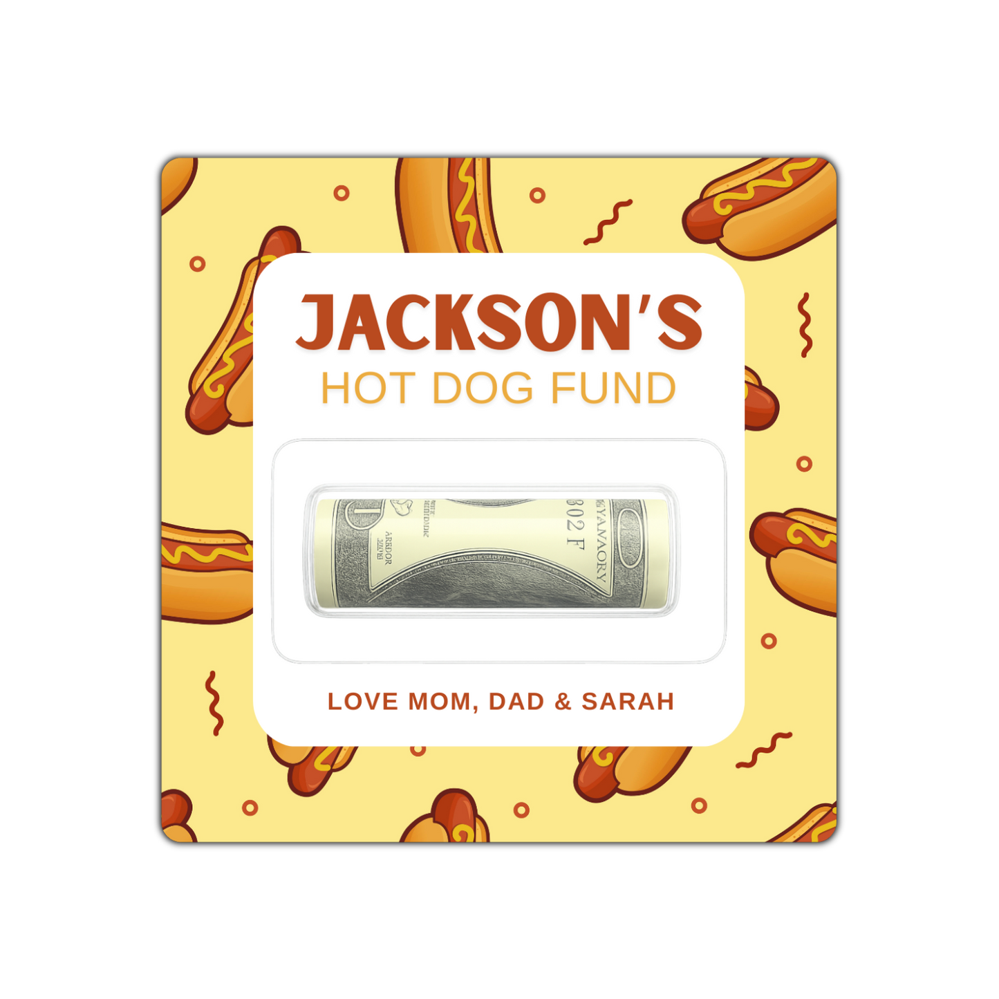 HOT DOG MONEY CARD HOLDER