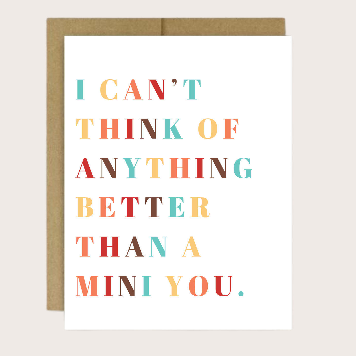 A MINI YOU PREGNANCY CARD