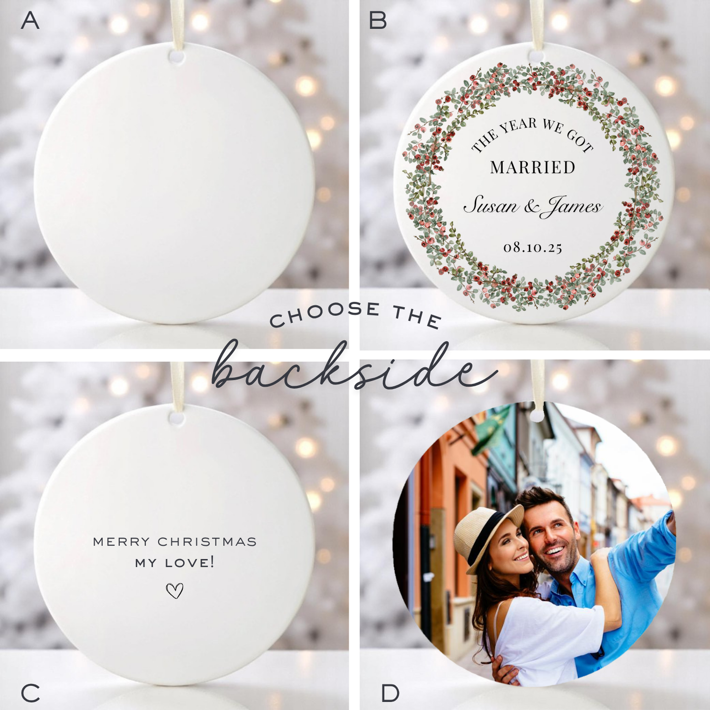 THE YEAR WE GOT MARRIED ORNAMENT