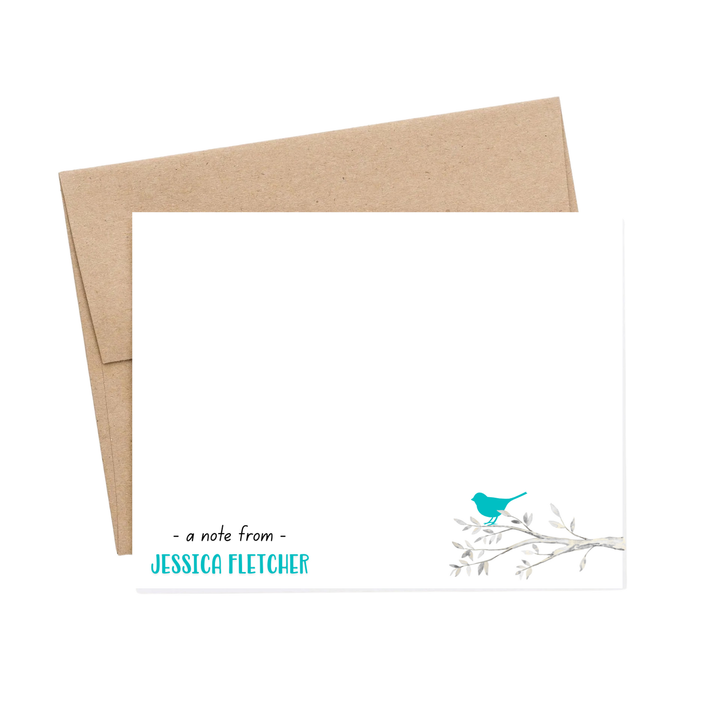 BIRD ON BRANCH NOTE CARDS