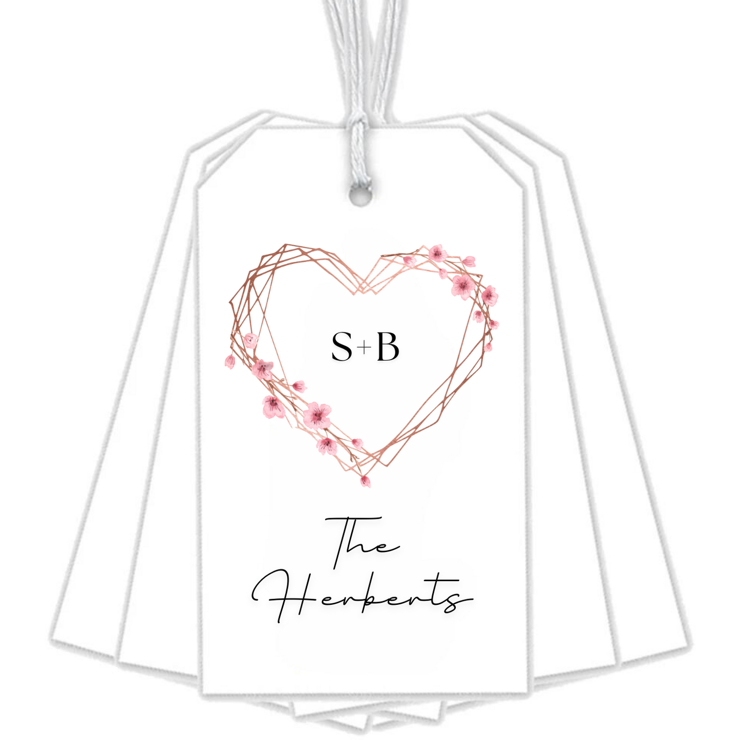 PINK HEART GIFT TAGS