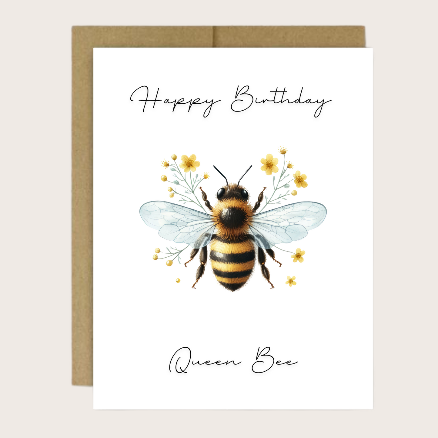 QUEEN BEE BIRTHDAY CARD