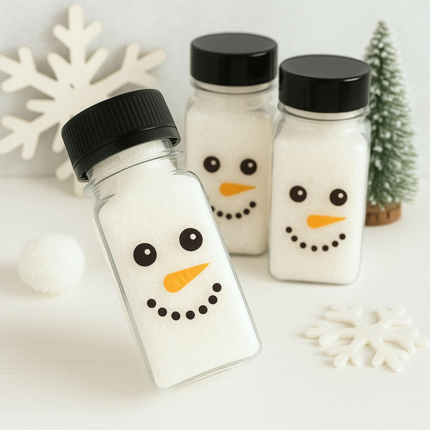 SNOWMAN BATH SALT FAVORS