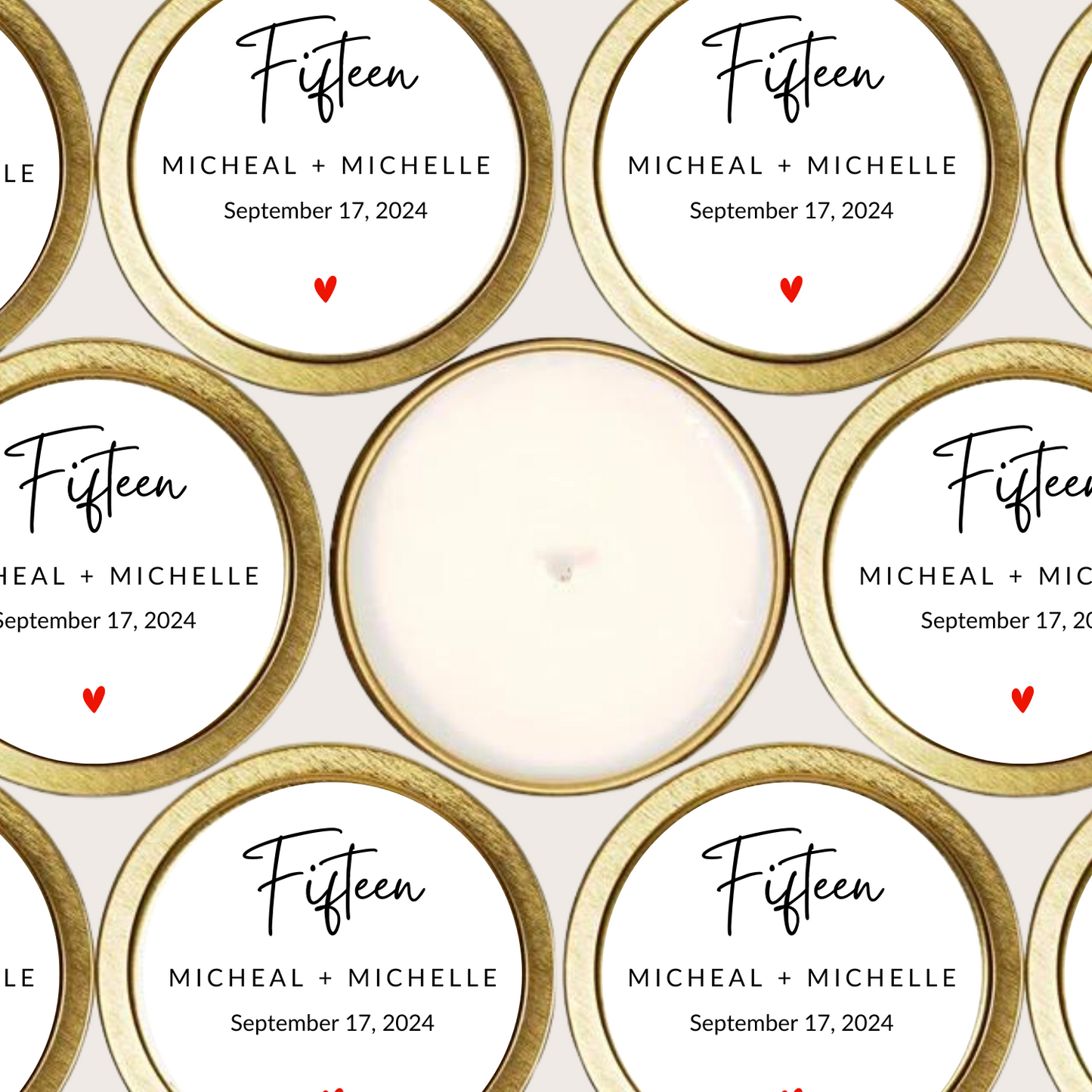 MINIMALIST ANNIVERSARY CANDLE