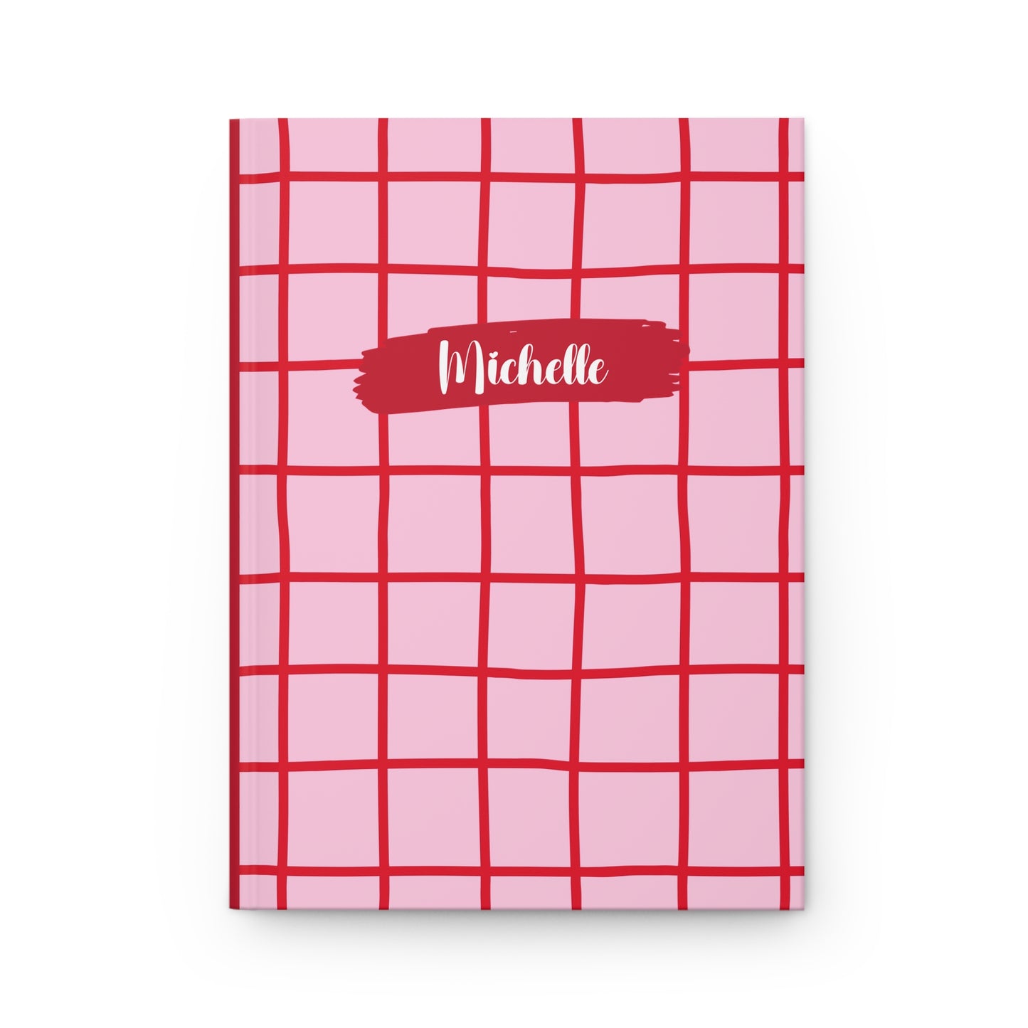 PINK GRID NOTEBOOK