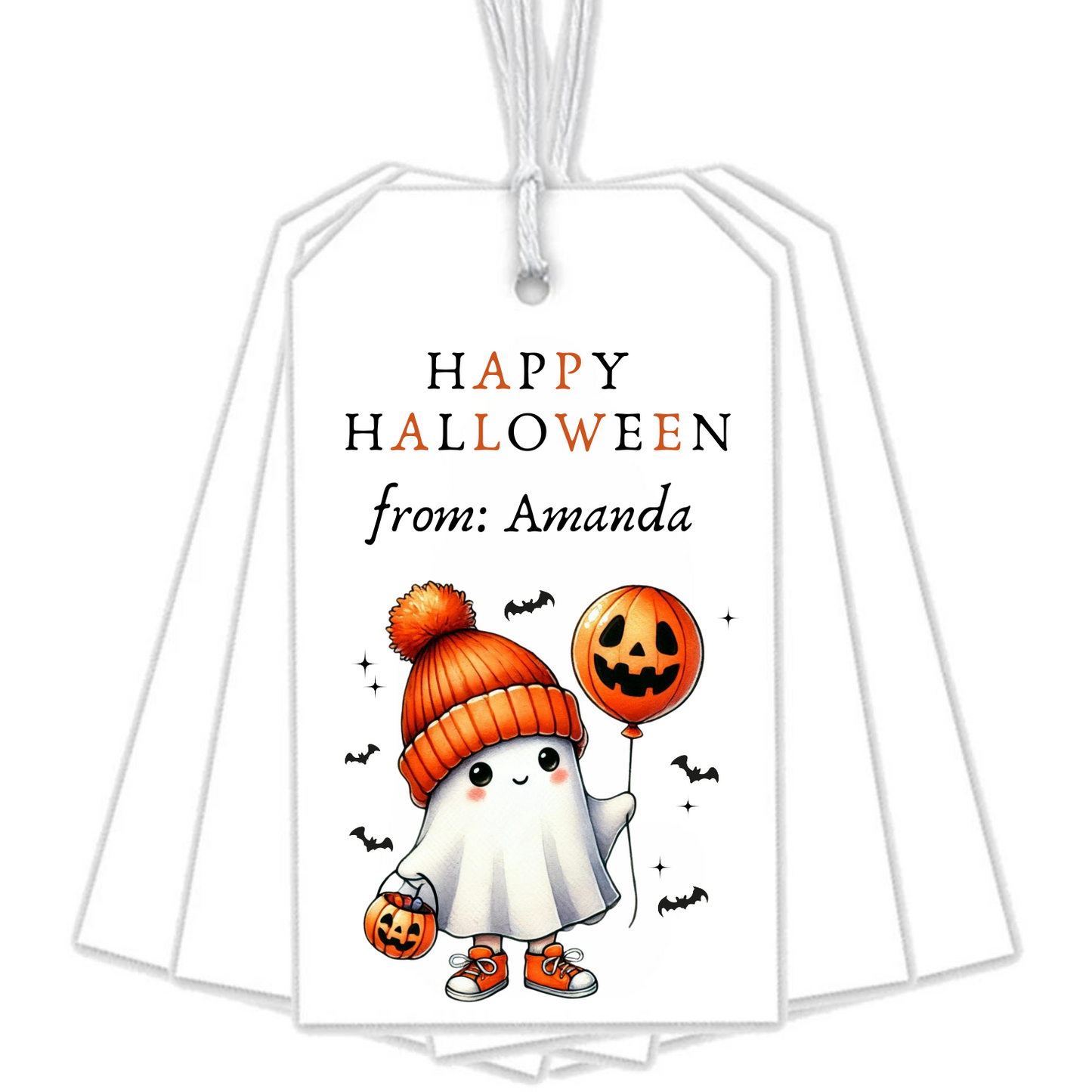 HALLOWEEN GHOST GIFT TAGS