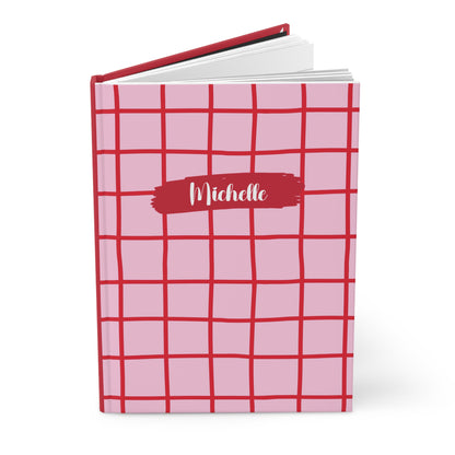 PINK GRID NOTEBOOK