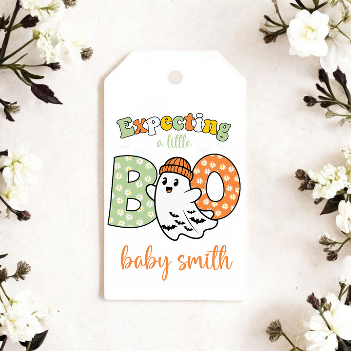 EXPECTING A LITTLE BOO GIFT TAGS