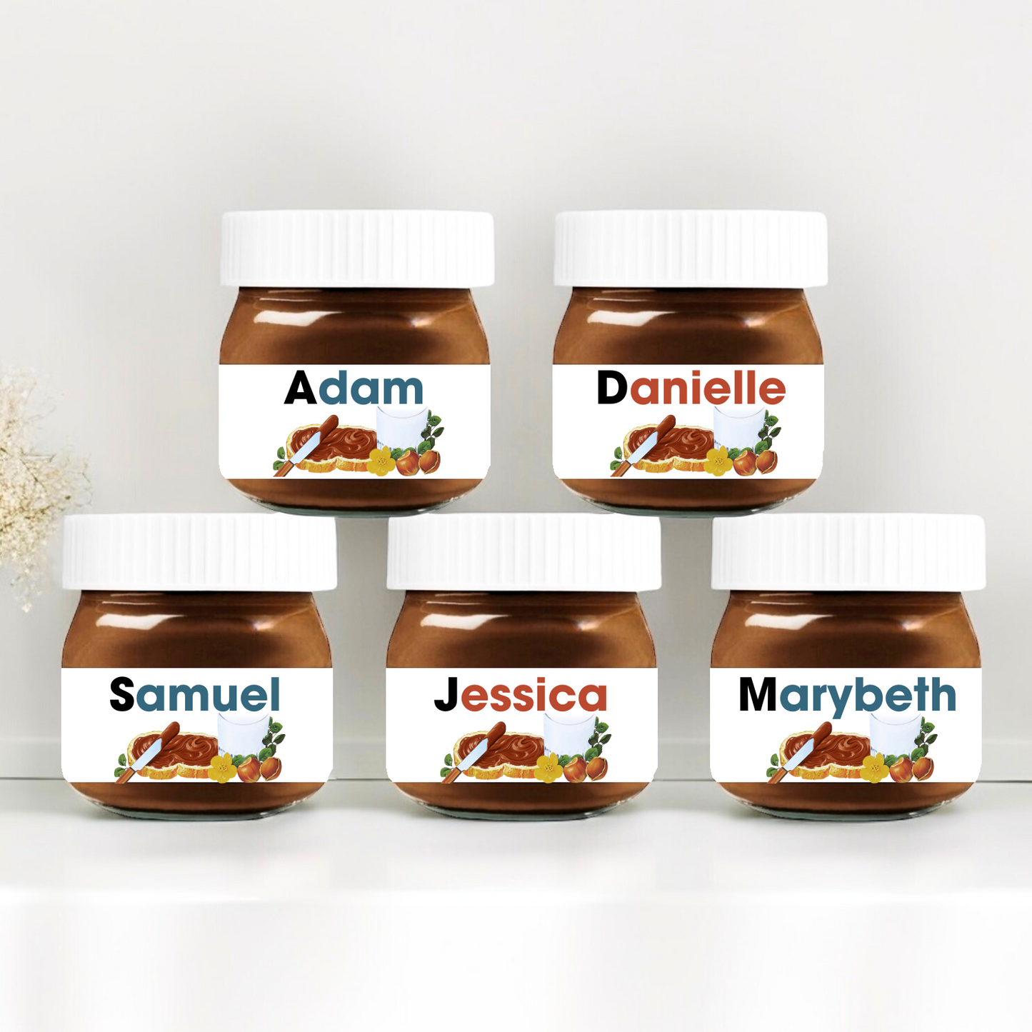 BLUE SCANDINAVIAN TREE MINI NUTELLA
