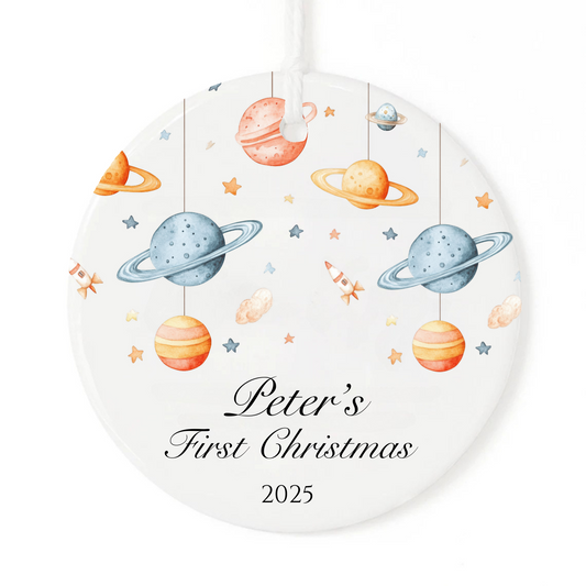 BABY'S SPACE PLANET ORNAMENT
