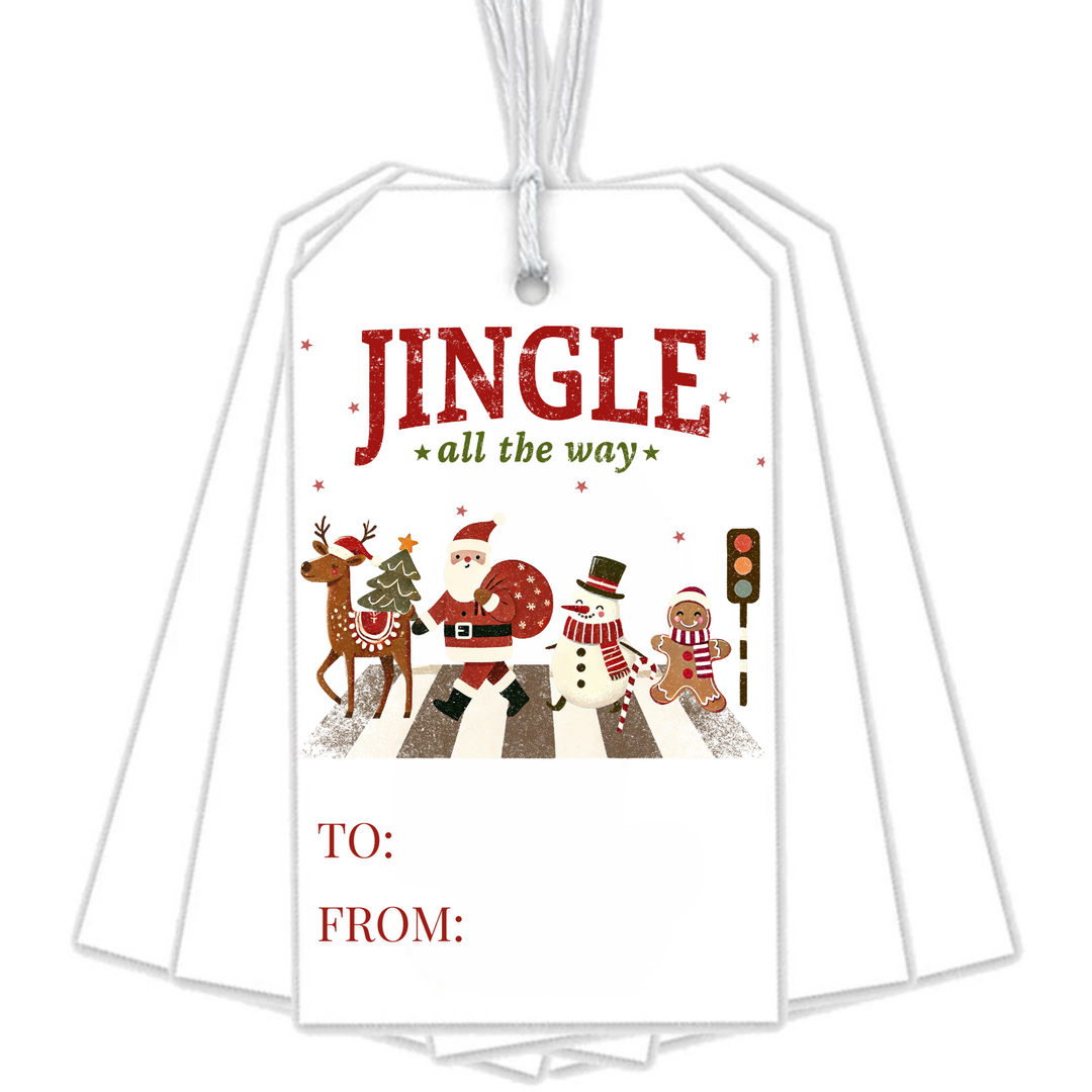 ABBEY ROAD JINGLE ALL THE WAY GIFT TAGS