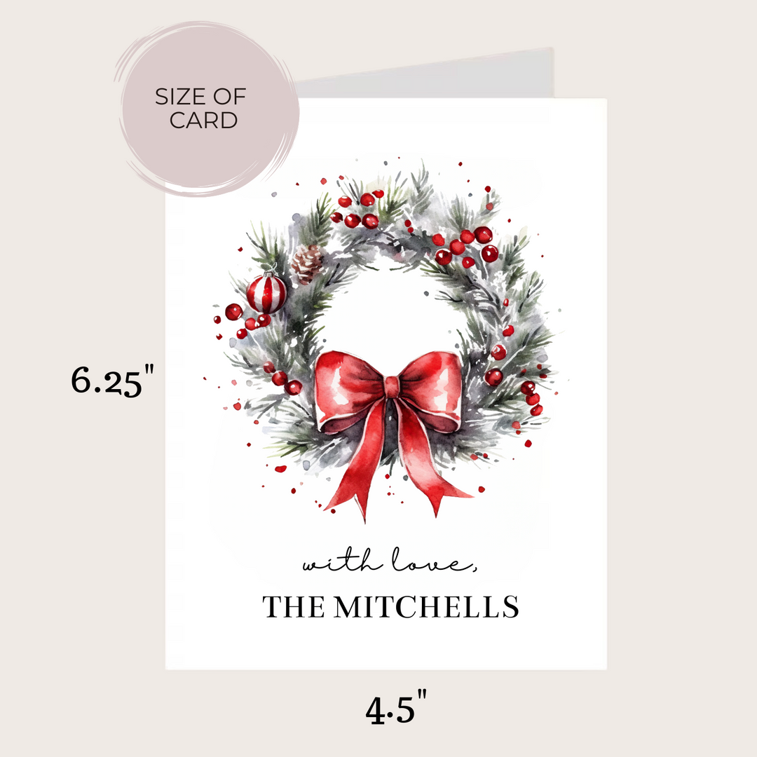 CHRISTMAS WREATH CARD