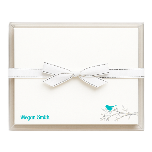 BIRD ON BRANCH NOTE CARDS