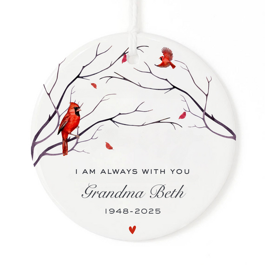 Cardinal Memorial Ornament