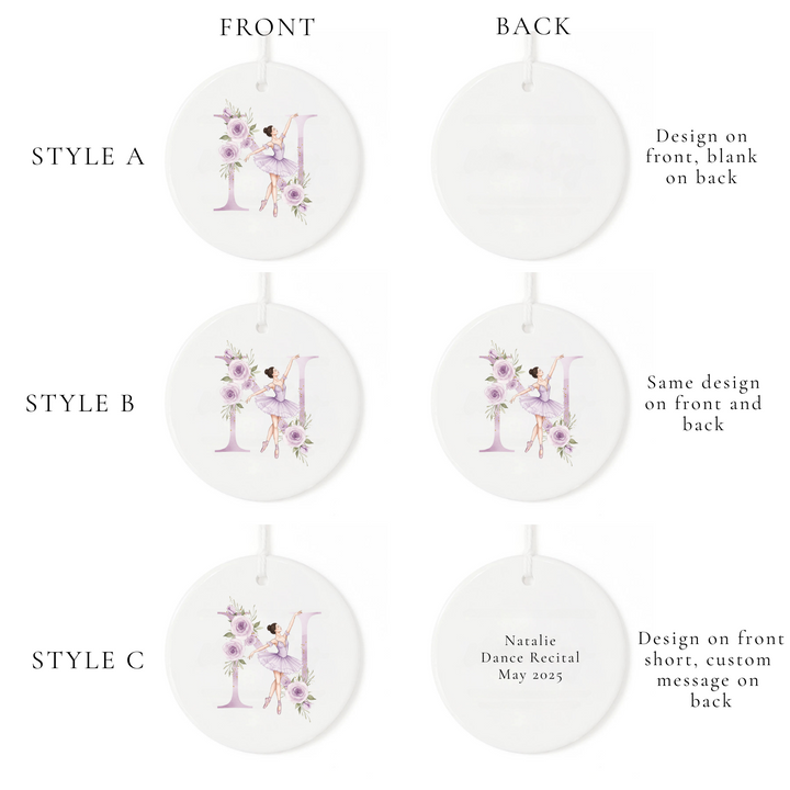 Ballerina Christmas Ornament
