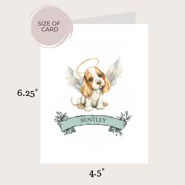 BASSET HOUND MEMORIAL CARD