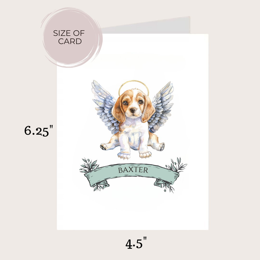 BEAGLE MEMORIAL CARD