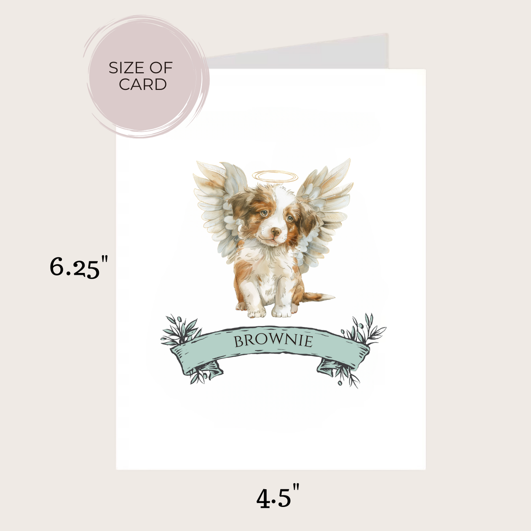 BORDER COLLIE MEMORIAL CARD