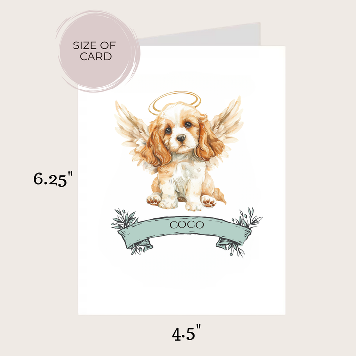 COCKER SPANIEL MEMORIAL CARD