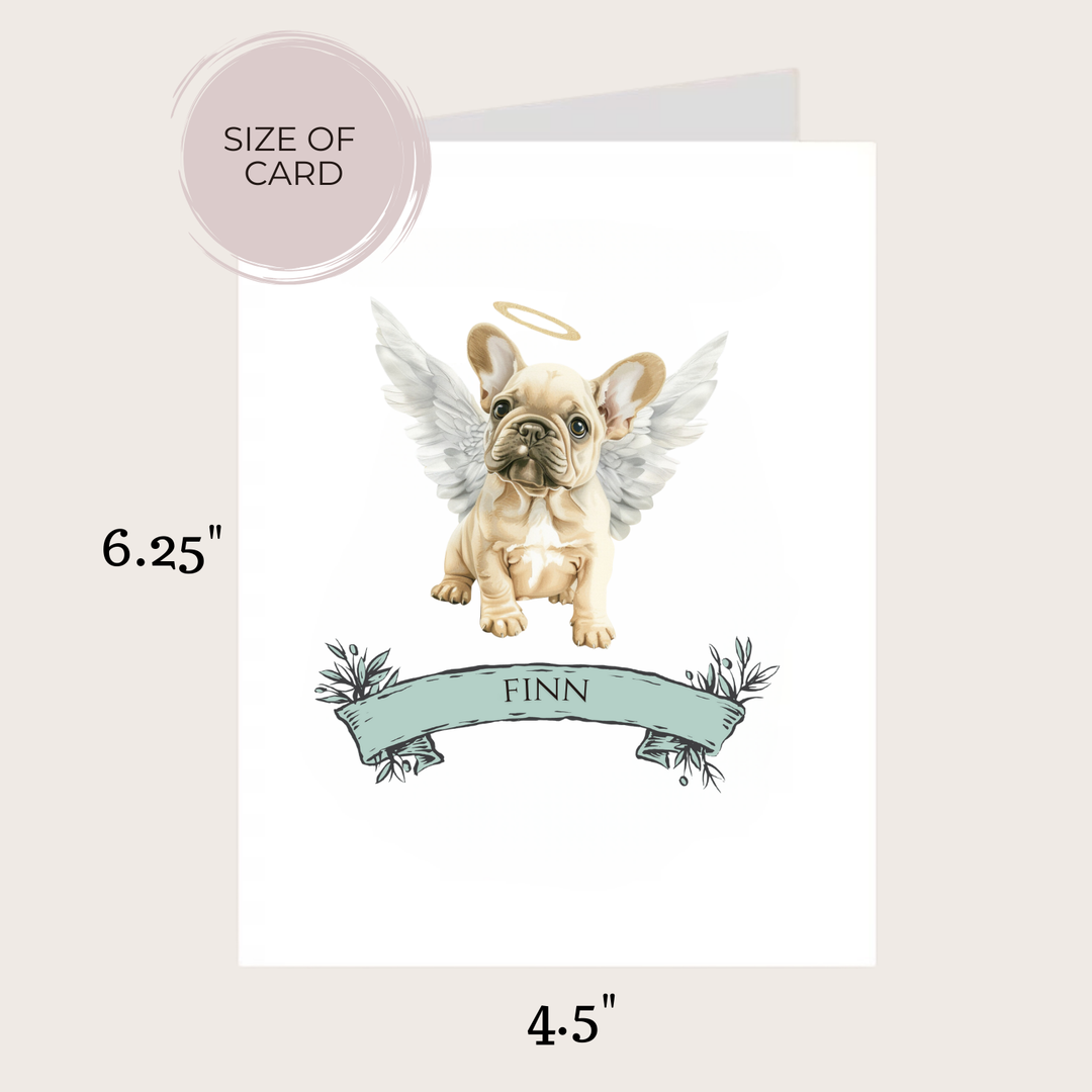 FRENCH BULLDOG MEMORIAL CARD