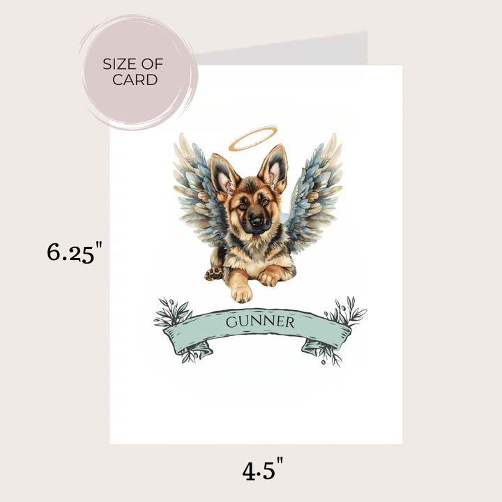 GERMAN SHEPHERD MEMORIAL CARD