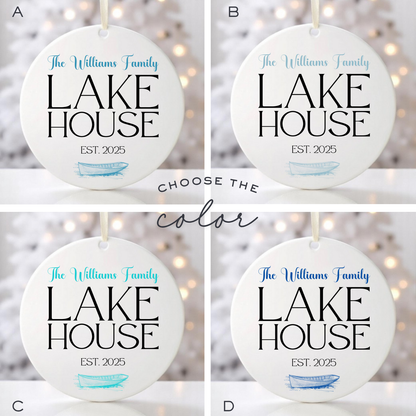 FAMILY LAKEHOUSE ORNAMENT