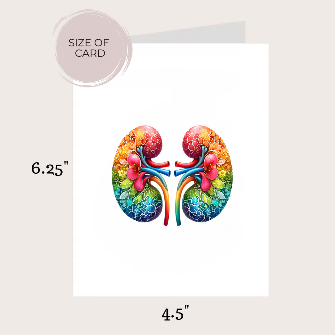 FLORAL KIDNEY CARD