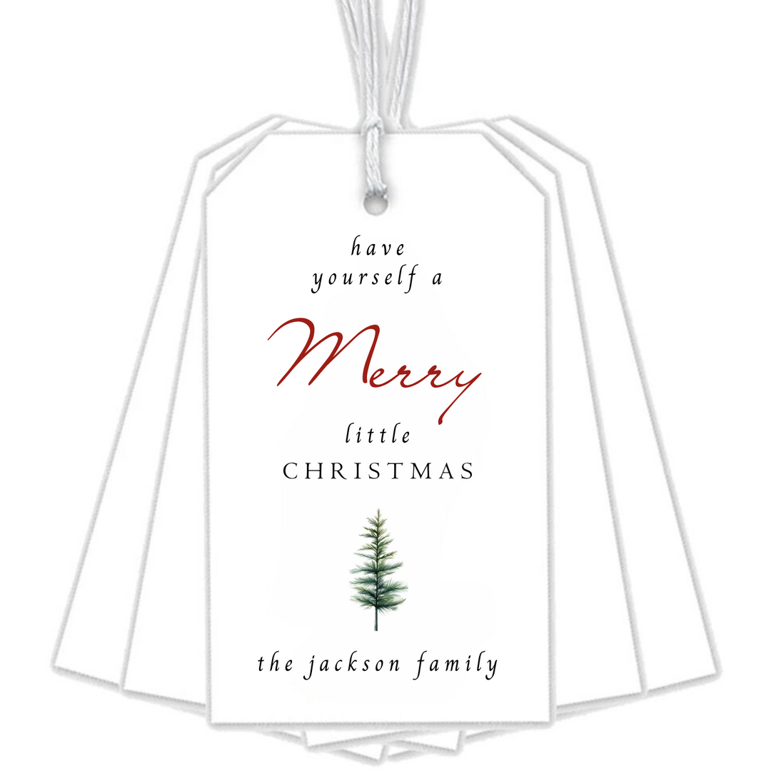 MERRY LITTLE CHRISTMAS GIFT TAGS