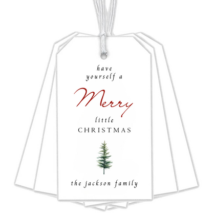 MERRY LITTLE CHRISTMAS GIFT TAGS