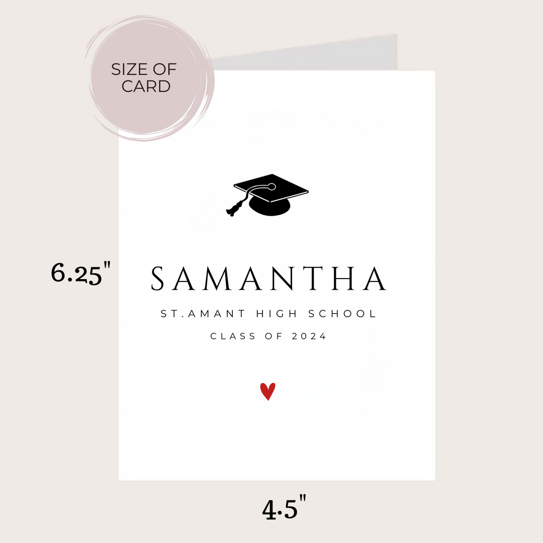 MINIMALIST GRADUATION CARD