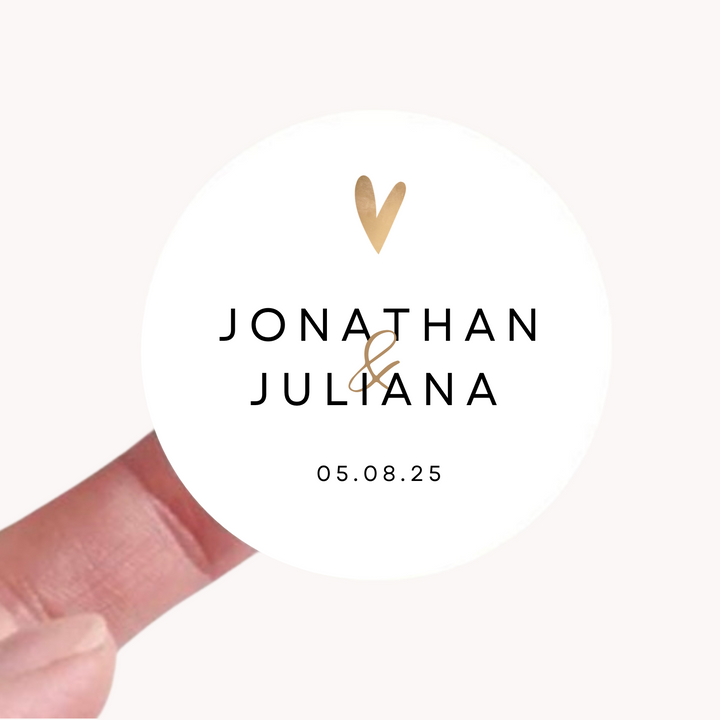 GOLD HEART LABELS