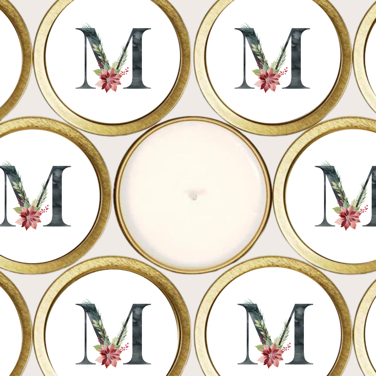 HOLIDAY POINSETTIA CANDLE FAVORS