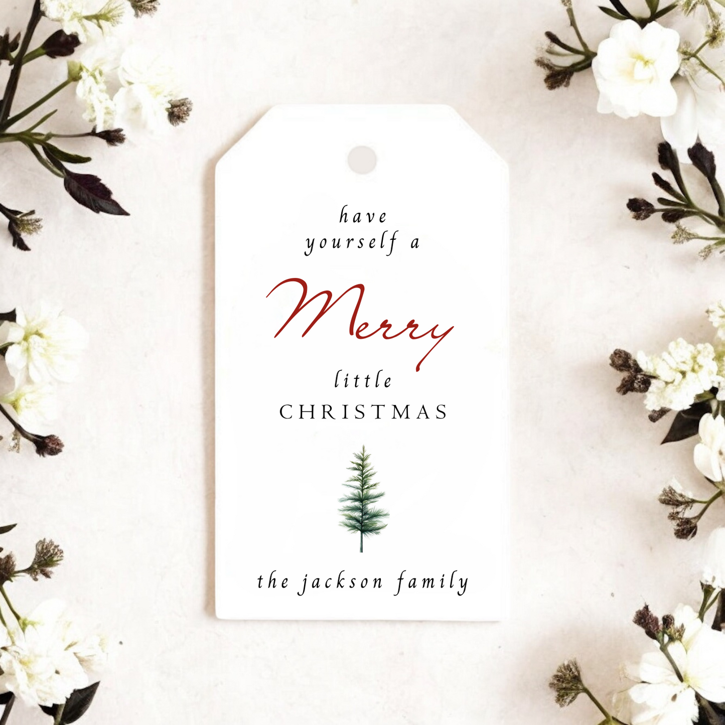 MERRY LITTLE CHRISTMAS GIFT TAGS