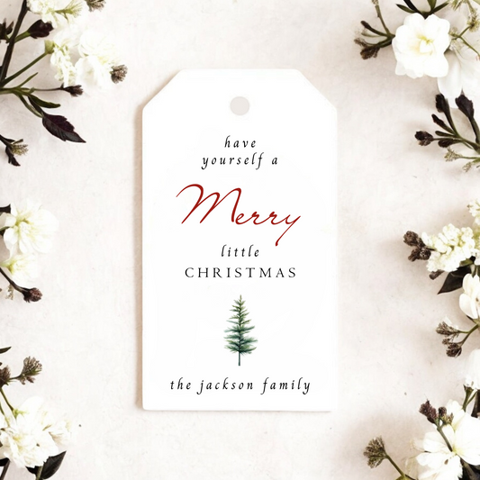 MERRY LITTLE CHRISTMAS GIFT TAGS