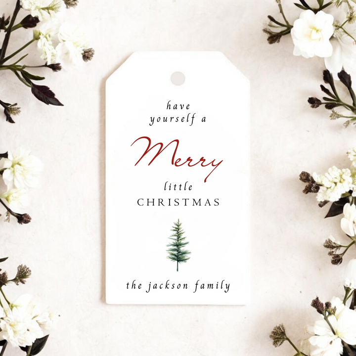 MERRY LITTLE CHRISTMAS GIFT TAGS