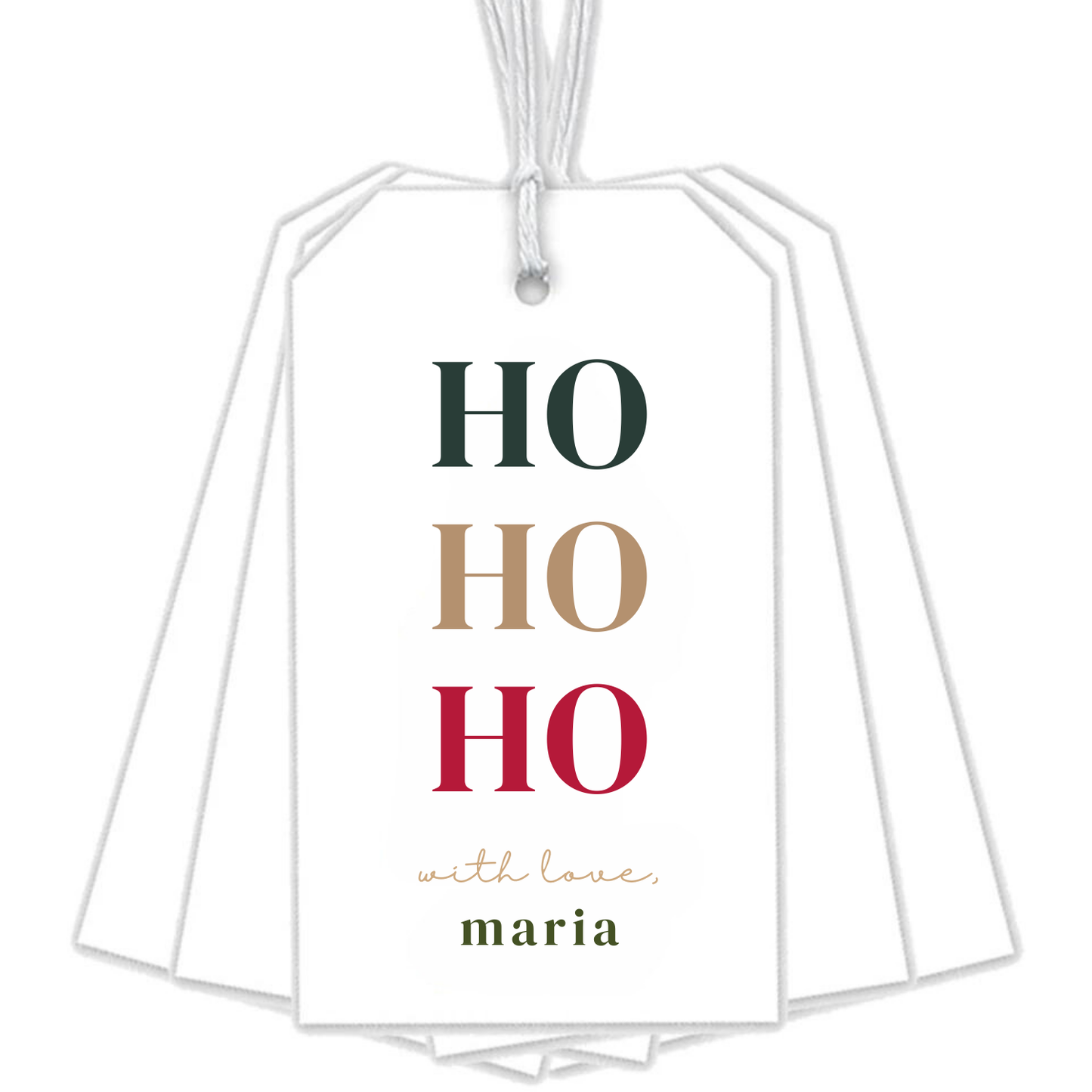 HO HO HO GIFT TAGS