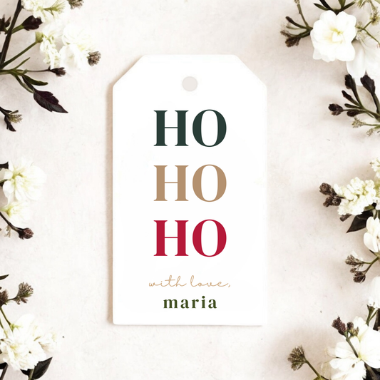 HO HO HO GIFT TAGS