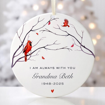 Cardinal Memorial Ornament